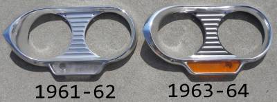 Headlight bezel 1961-64