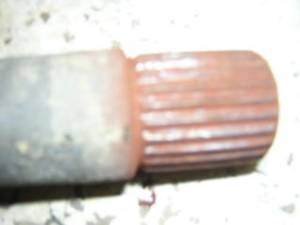 Axle spline rust 1.