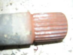 Axle spline rust 1. Axle spline rust 1.