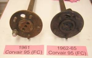 Truck axle- hub end. Truck axle- hub end.