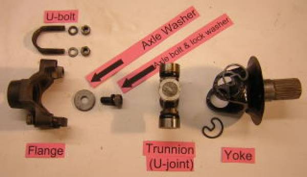Trunion axle end assembly. Trunion axle end assembly.